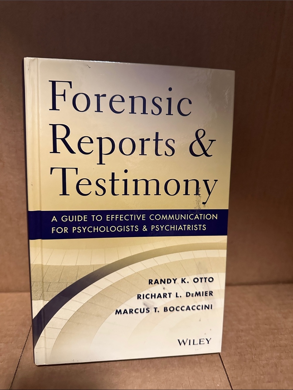 Forensic Reports & Testimony Notebook - Beige/Cream Cover -